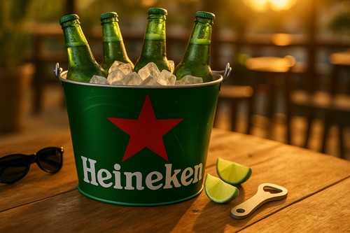 Heineken metall eiseimer - heineken,