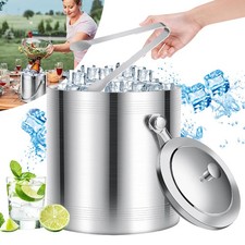 2 L Edelstahl Eiswürfeleimer