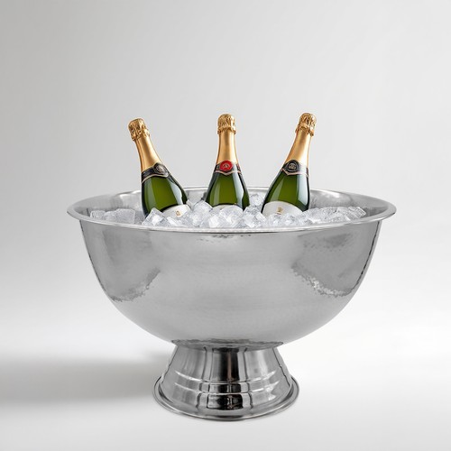 Edelstahl champagnerschale - edelstahl,